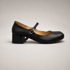 Black Mary Jane pump product view 2