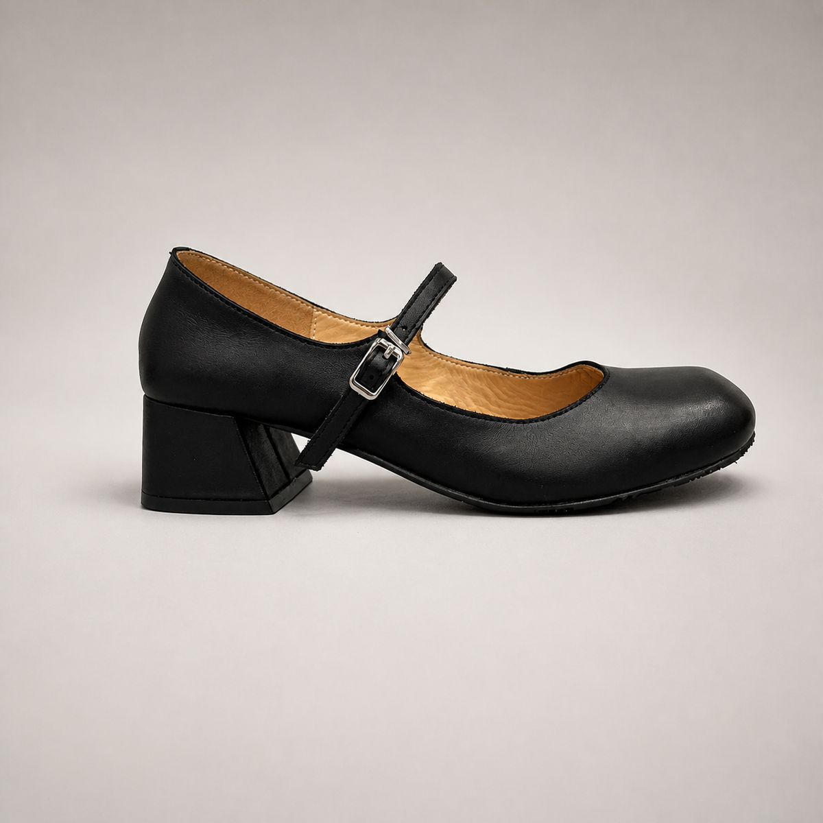 Black Mary Jane pump product view 2