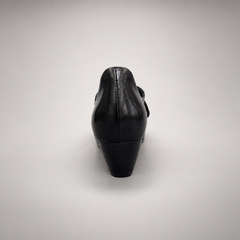 Black Horse Leather Pointed-Toe Lace-Up Oxfords product view 5