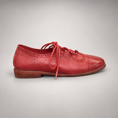 Red Horse Leather Brogue Lace-Up Oxfords product view 3