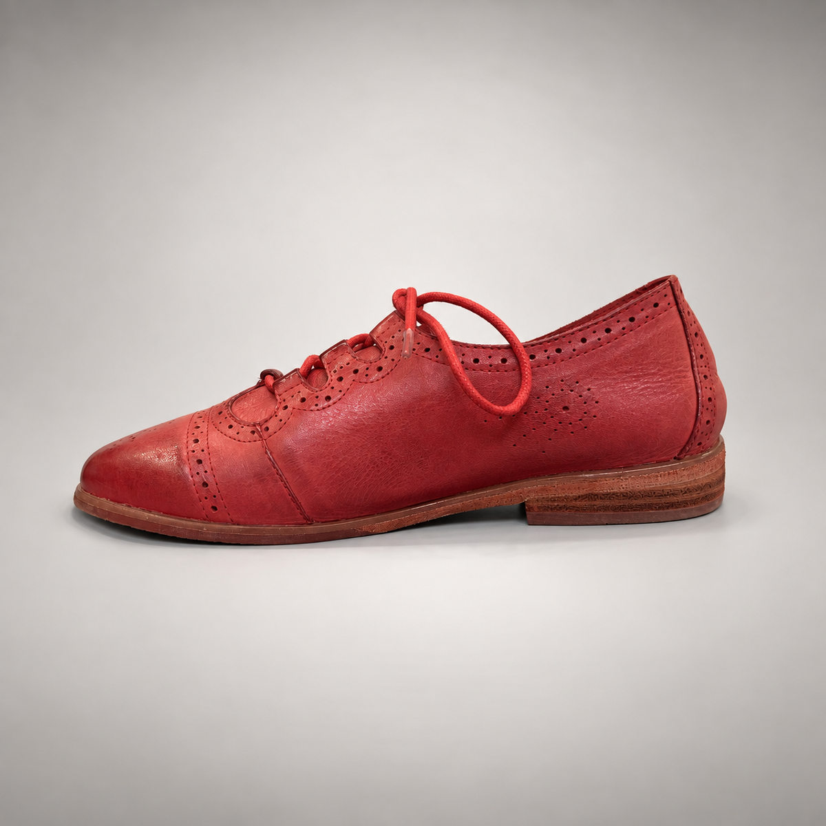 Red Horse Leather Brogue Lace-Up Oxfords product view 4