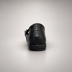 Black Horse Leather Brogue T-Strap Flats product view 5