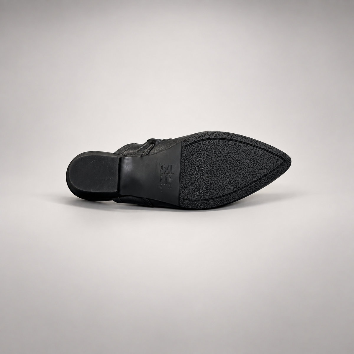 Black Horse Leather Woven-Trim Pointed-Toe Mules product view 4