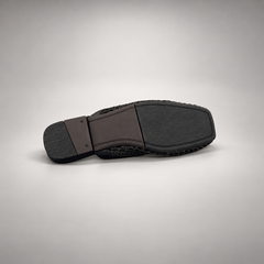 Black Horse Leather Woven Mesh Slingback Flats product view 6