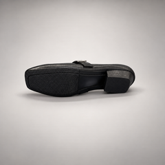 Black Horse Leather Whipstitch Mules product view 6