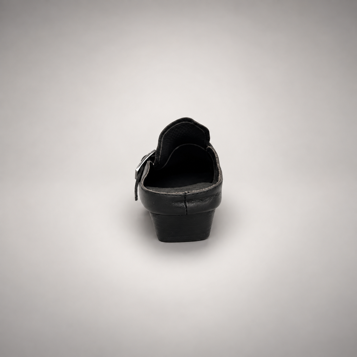 Black Horse Leather Whipstitch Mules product view 7