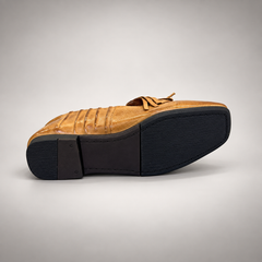 Tan Horse Leather Tassel Loafers product view 7