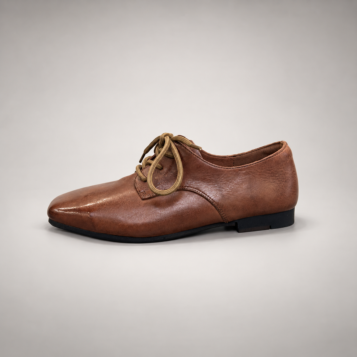 Brown Horse Leather Lace-Up Derby Shoes product view 4