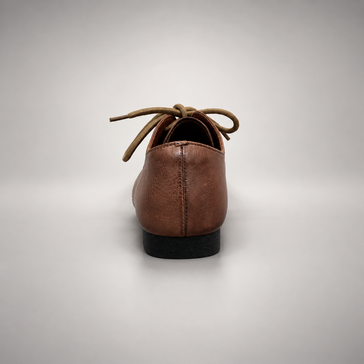 Brown Horse Leather Lace-Up Derby Shoes product view 5