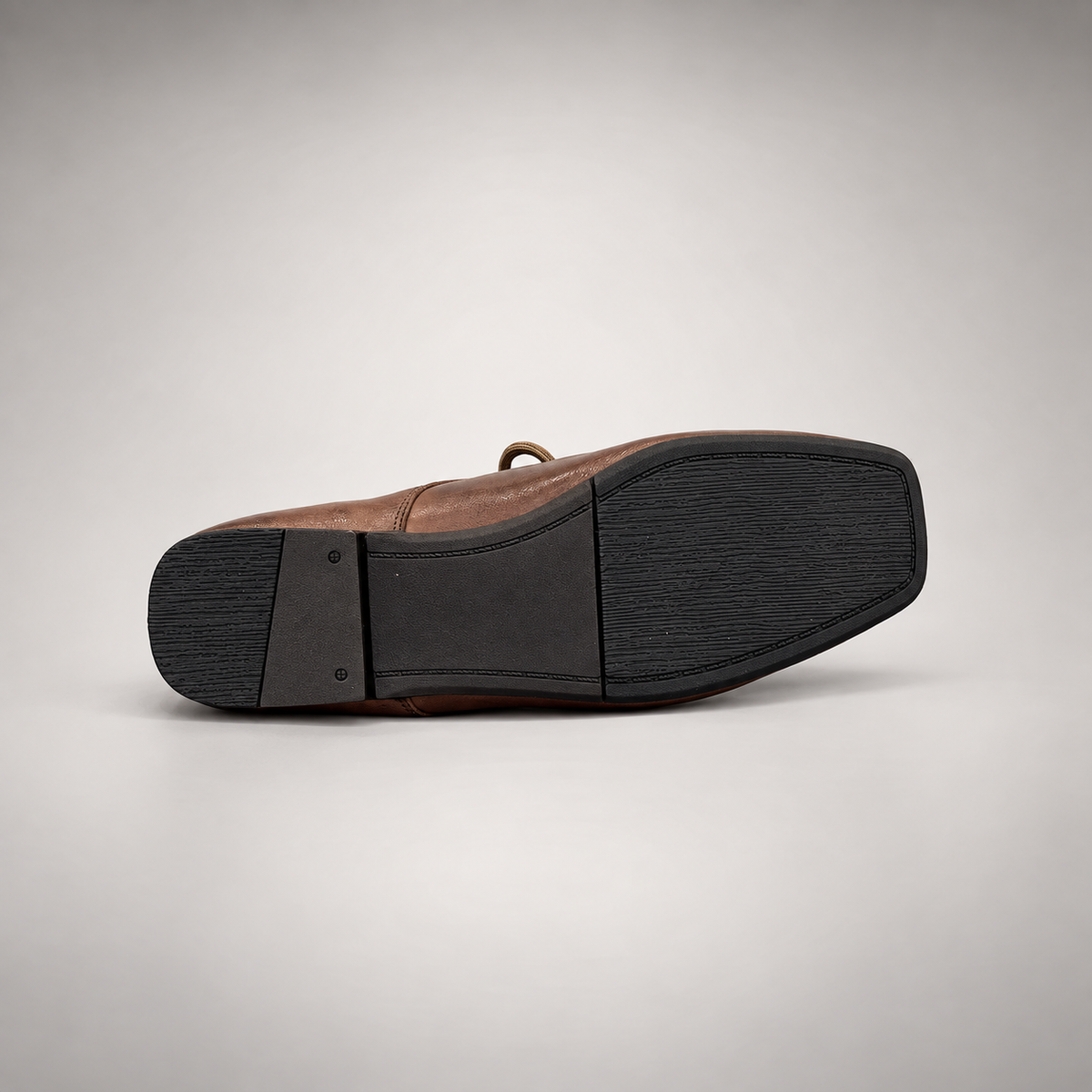 Brown Horse Leather Lace-Up Derby Shoes product view 6