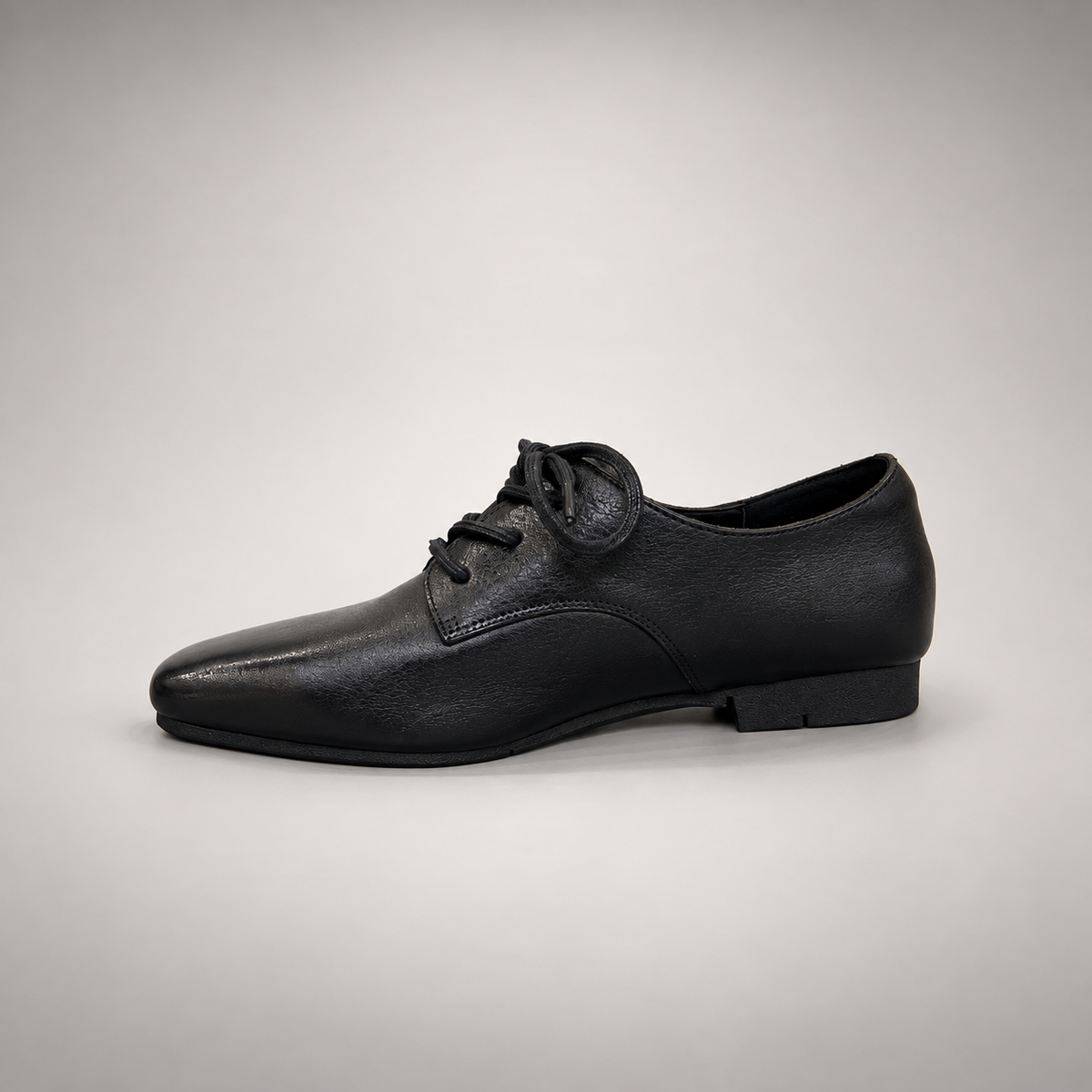 Black Horse Leather Lace-Up Derby Shoes product view 4
