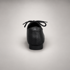 Black Horse Leather Lace-Up Derby Shoes product view 5