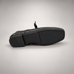 Black Horse Leather Lace-Up Derby Shoes product view 6