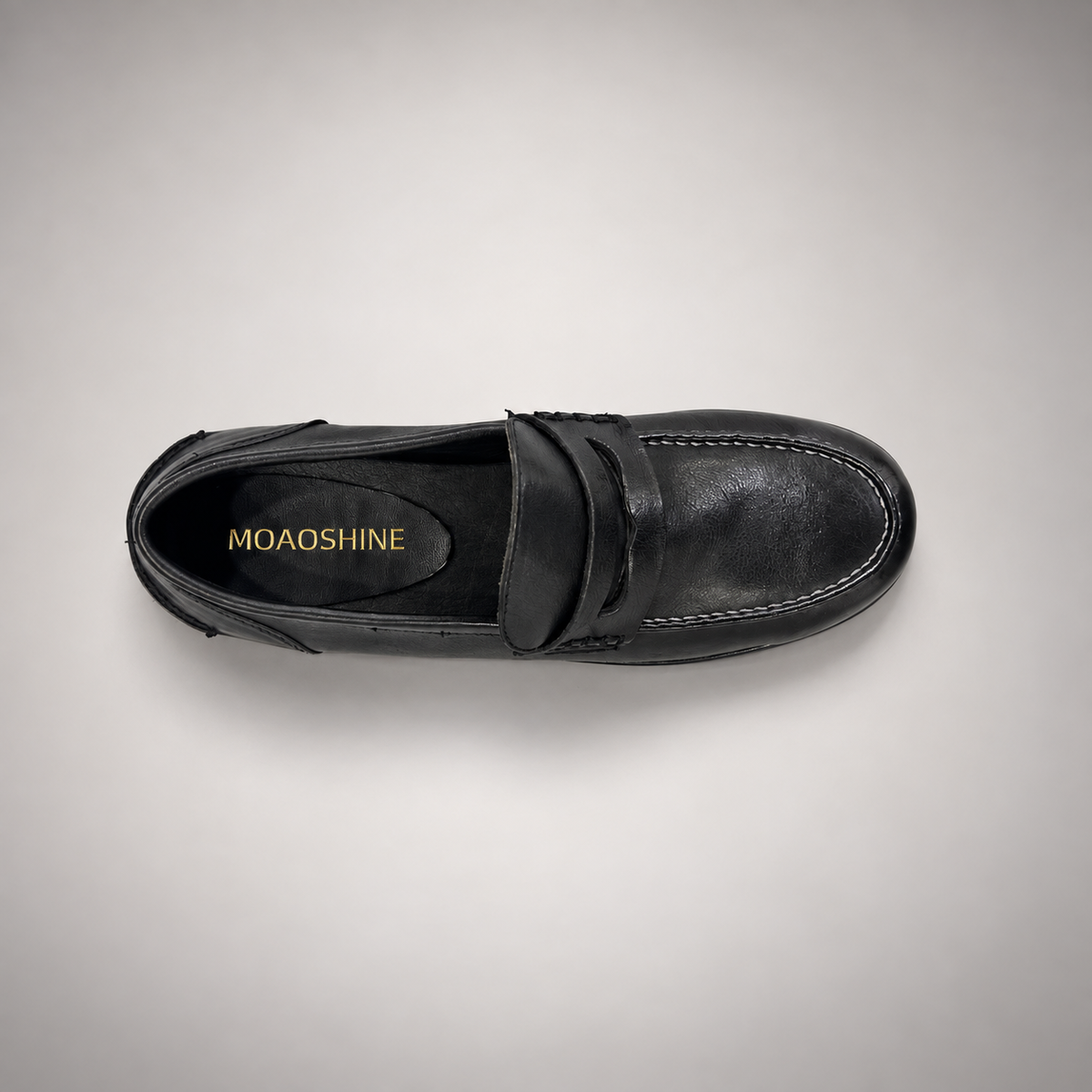 Black Horse Leather Penny Loafers product view 7