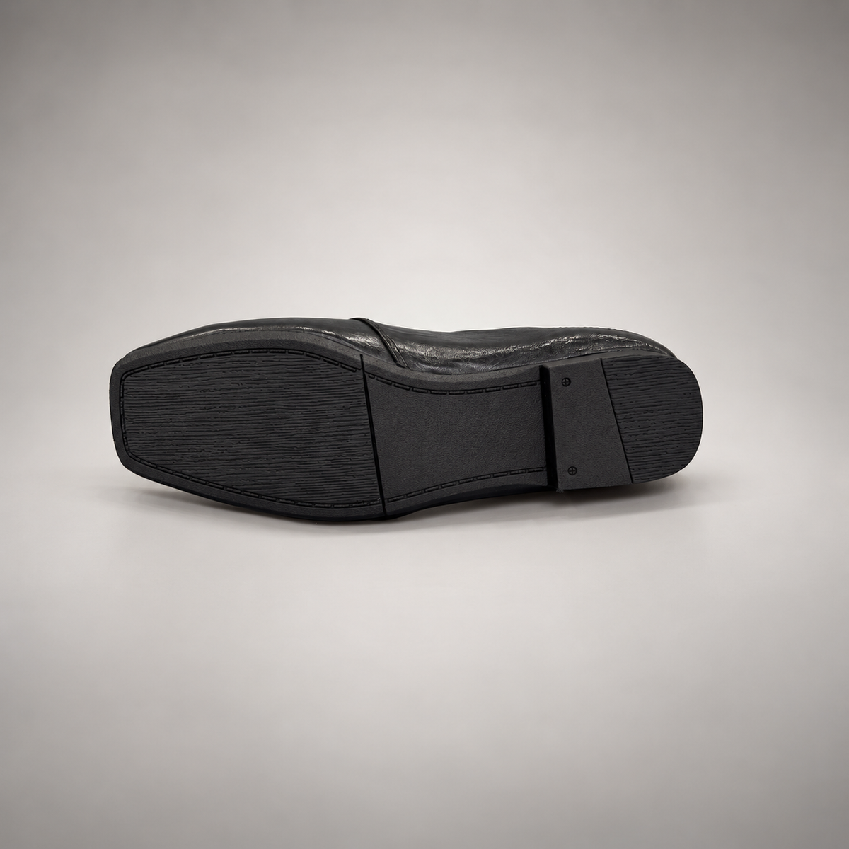 Black Horse Leather Tassel Loafers product view 6