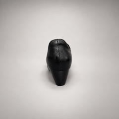 Black Horse Leather Zip-Front Whipstitch Shoes product view 5