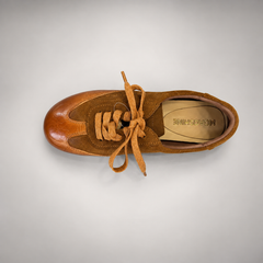 Tan Horse Leather Low-Profile Lace-Up Sneakers product view 7