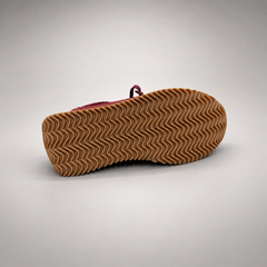Burgundy Horse Leather Retro Lace-Up Sneakers product view 8