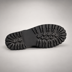 Black Horse Leather Woven-Panel Lug-Sole Derby Shoes product view 6