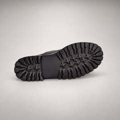 Black Horse Leather Lug-Sole Slip-On Shoes product view 5