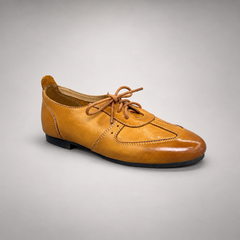 Tan Horse Leather Low-Profile Lace-Up Shoes product view 1