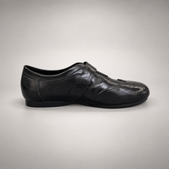 Black Horse Leather Brogue Strap Flats product view 3