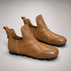 Tan Horse Leather Pull-On Ankle Boots product view 7