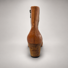 Brown horse leather ankle boots product view 6