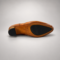 Brown horse leather ankle boots product view 7