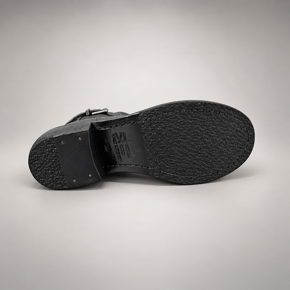 Black buckle Chelsea ankle boots, view 6