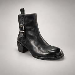 Black ankle boots, view 2