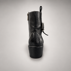 Black ankle boots, view 5