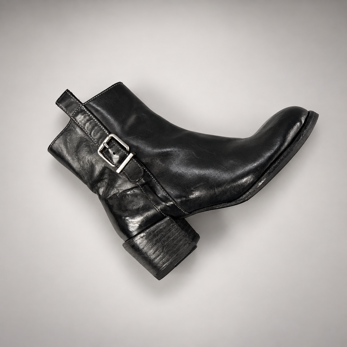 Black ankle boots, view 7