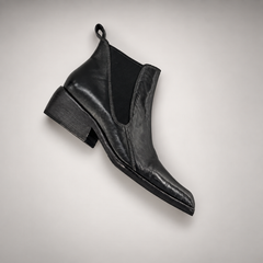 Black ankle boots, view 6