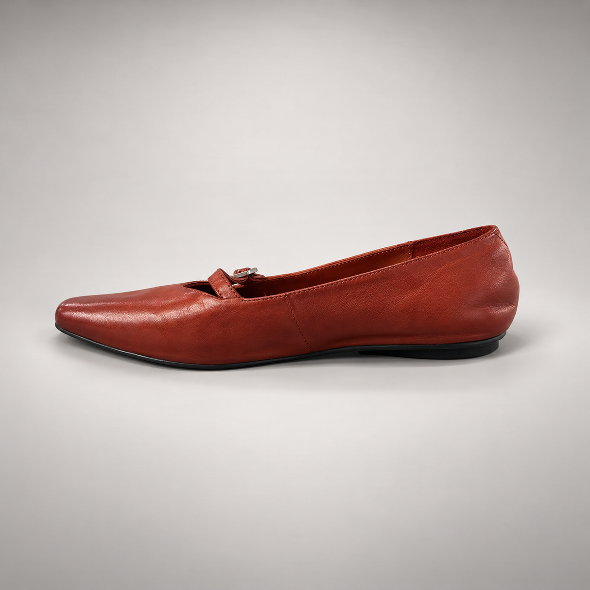 Red Mary Jane flats, view 4