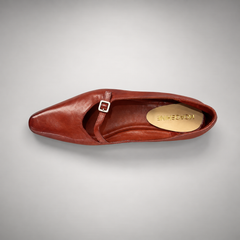Red Mary Jane flats, view 6