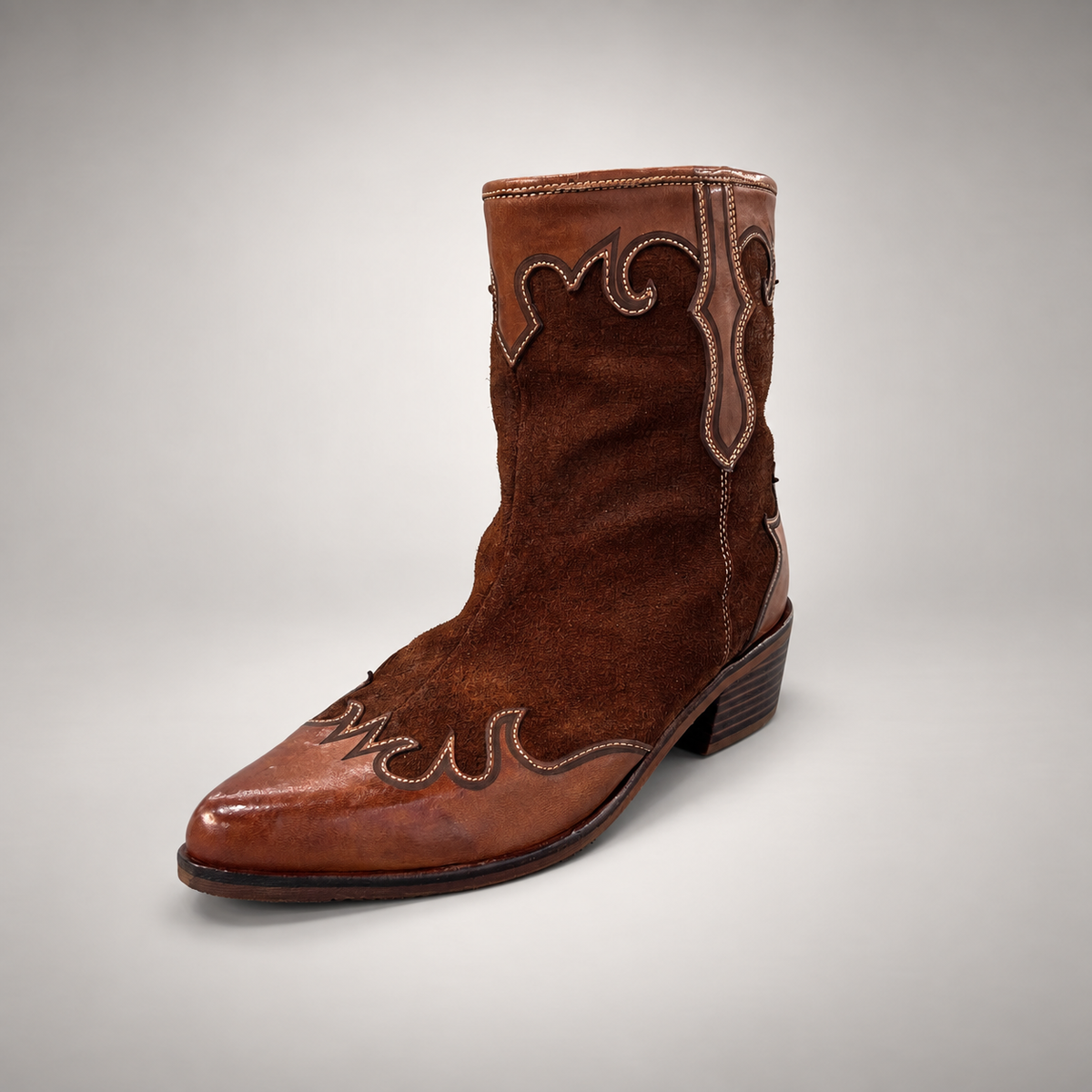 Brown boots, view 2