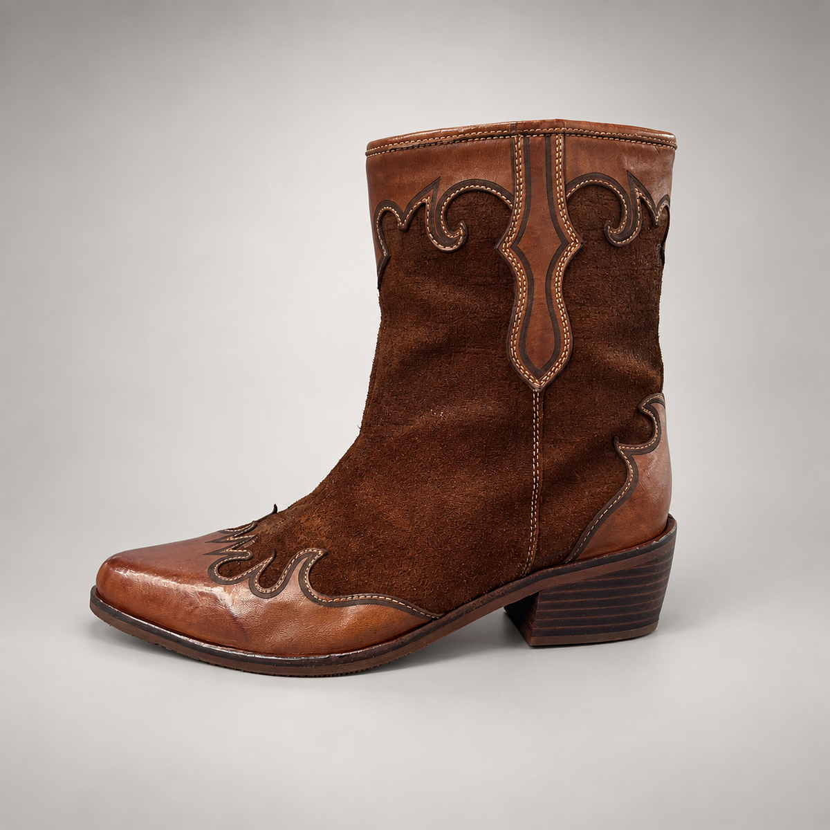 Brown boots, view 3