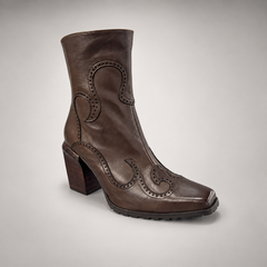 Dark Brown boots, view 2