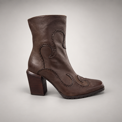 Dark Brown boots, view 3
