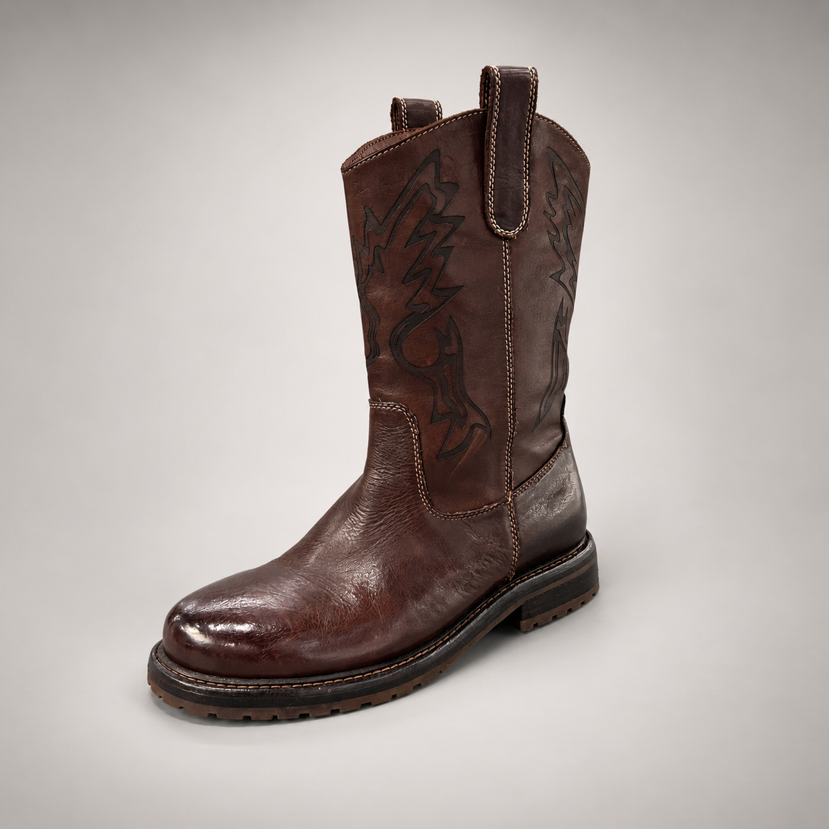 Brown boots, view 2