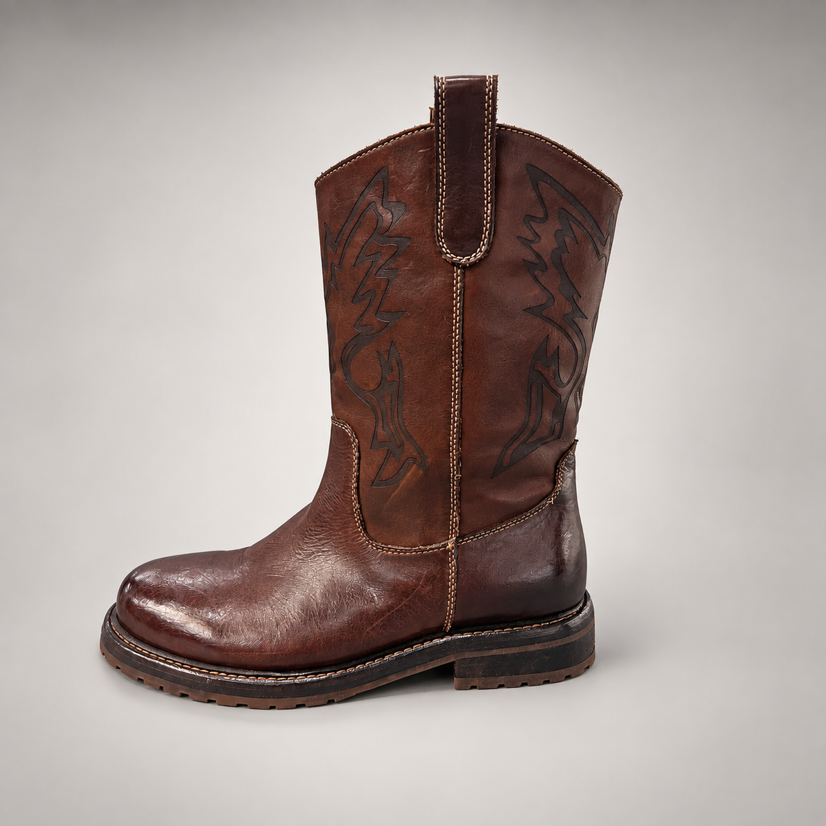 Brown boots, view 3
