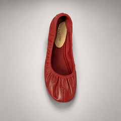 Red ballet flats, view 7