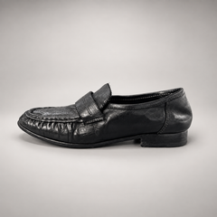 Black loafers, view 3