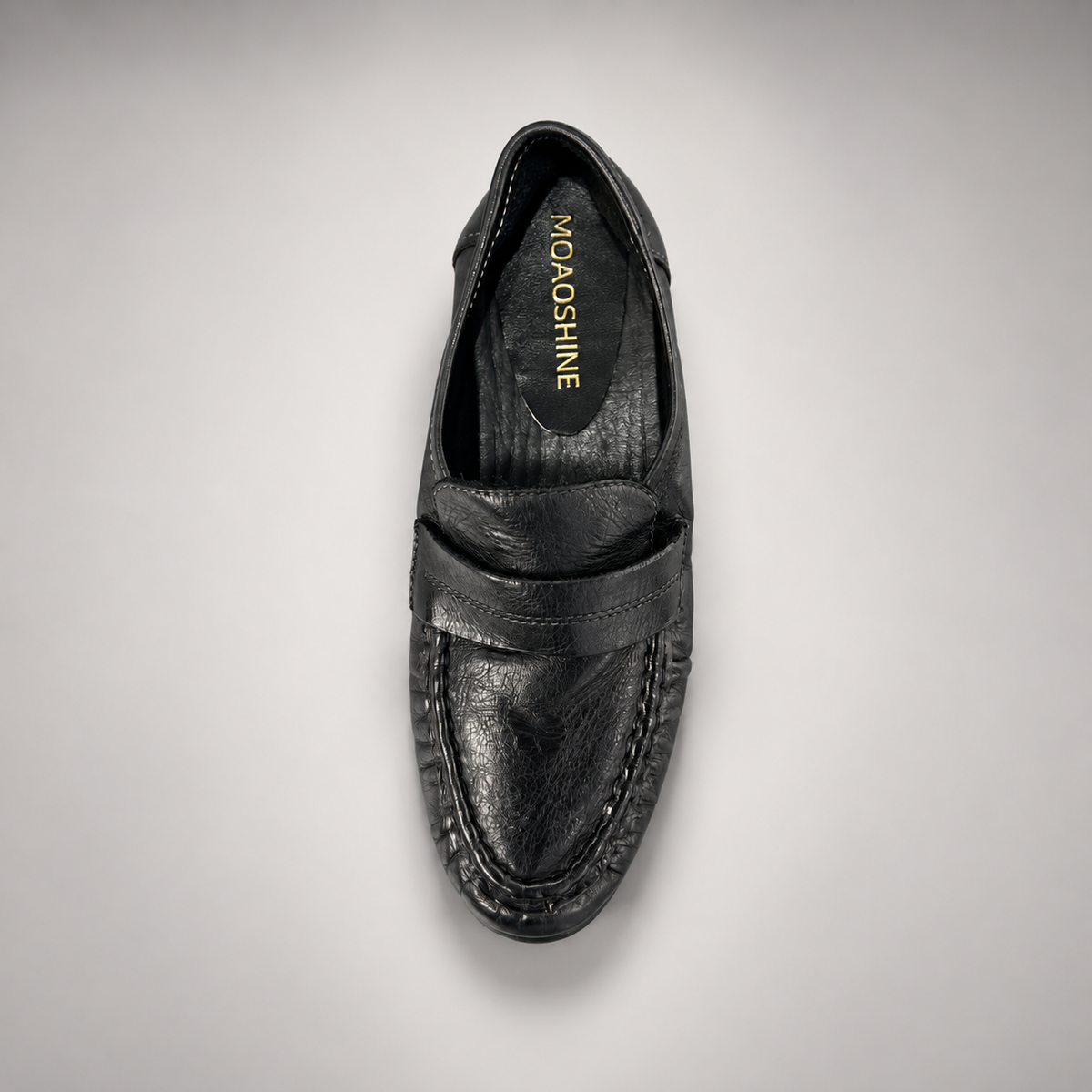 Black loafers, view 7