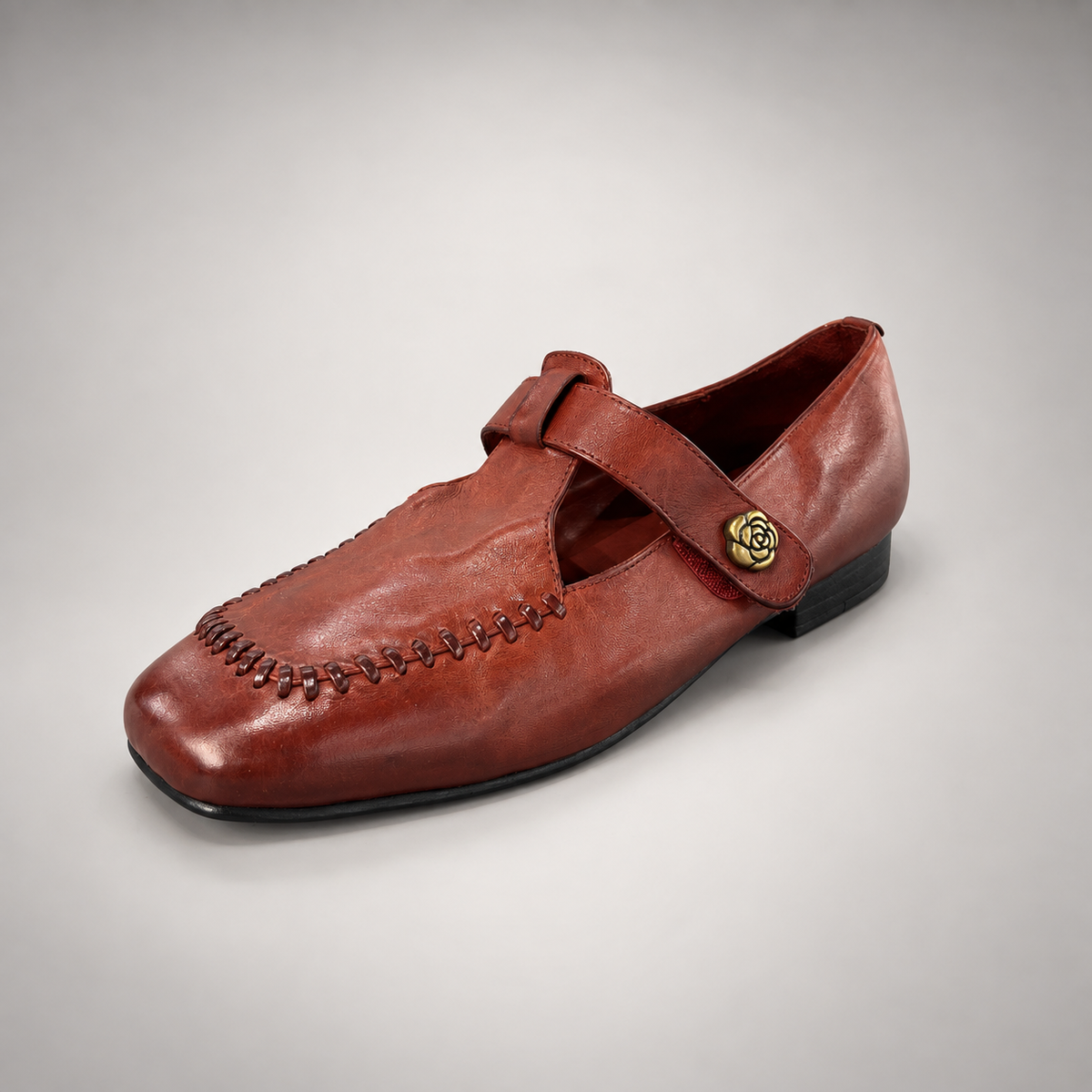 Red shoes, view 2