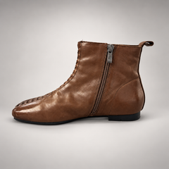Brown ankle boots, view 5
