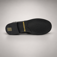 Black emblem loafers, view 7