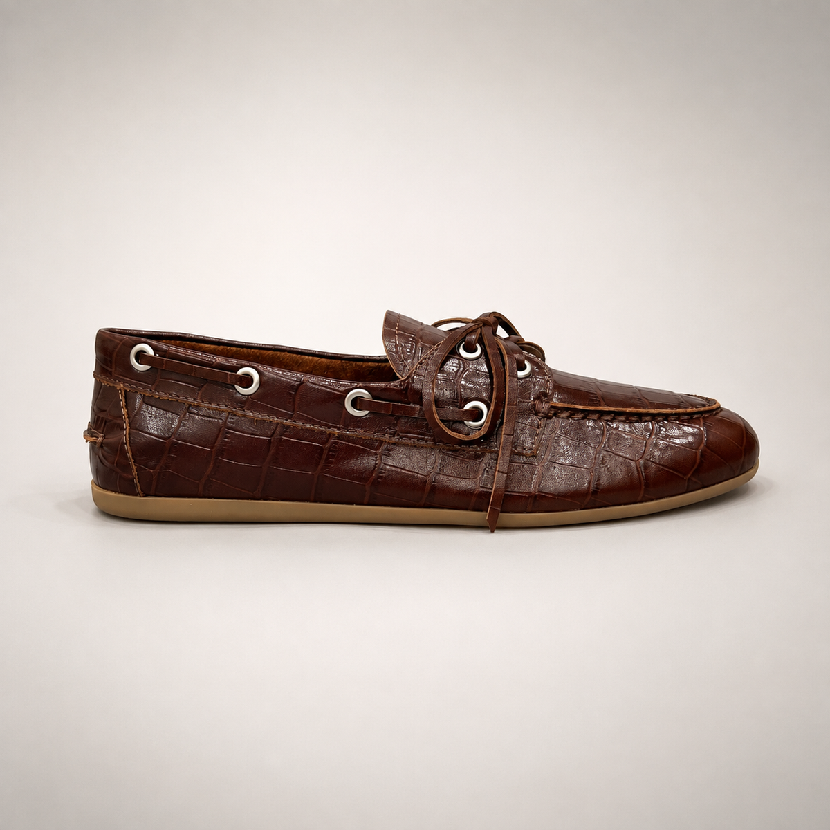 Dark Brown boat shoe product view 2