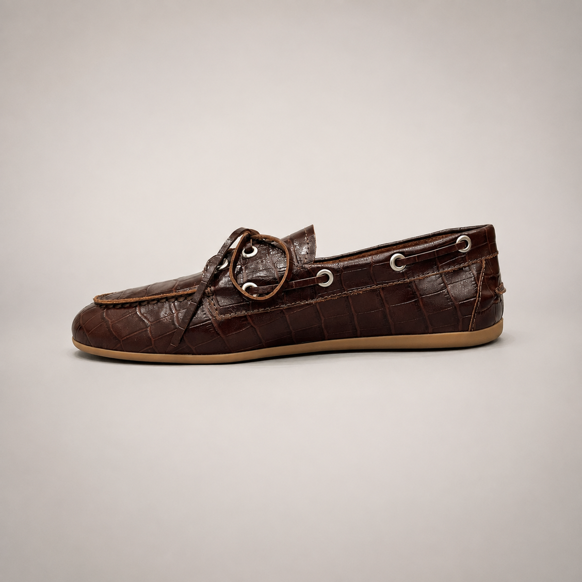 Dark Brown boat shoe product view 3